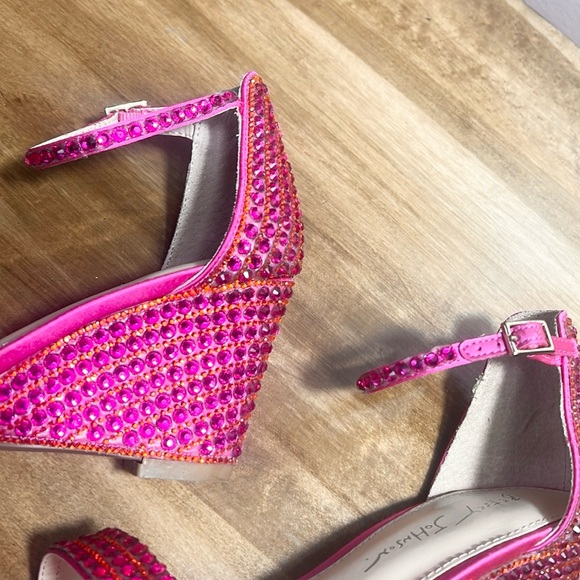 Betsey Johnson Gem Embellished Wedge Heels - Picture 9 of 11